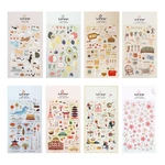 1 Pc Suatelier Series Cute Cartoon Decorative Stickers Transparent PVC Scrapbooking Stickers Korean Gift Stationery