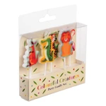 Świeczki na tort zestaw 5 szt. Colourful Creatures – Rex London