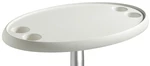 Osculati White oval table 762 x 457 mm