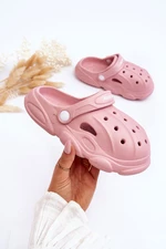 Dětské pěnové pantofle Crocs Růžove Cloudy