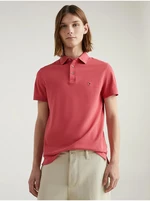 Dark pink Mens Polo T-Shirt Tommy Hilfiger 1985 Slim Polo - Men