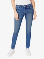 Navy blue women's skinny fit jeans Pepe Jeans Regent