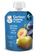 Gerber Natural Kapsička Hruška/švestka 90 g