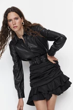 Női ruha Trendyol Faux Leather