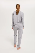 Women's set Fox, long sleeves, long trousers - melange