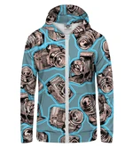 Mr. GUGU & Miss GO Unisex's Hoodie HKZ-U-PC 503
