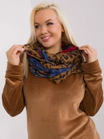 Dark blue viscose scarf for women
