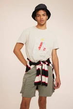 DEFACTO Regular Fit Crew Neck Printed T-Shirt