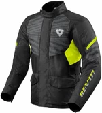 Rev'it! Jacket Duke H2O Black/Neon Yellow L Kurtka tekstylna