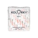 Kolorky Day - květy - L (8-13 kg) jednorázové eko plenky 19 ks