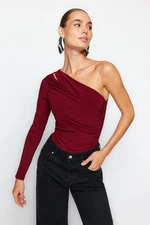 Trendyol Claret Red Window/Cut Out Detailed Body