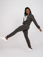 Khaki tracksuit with sweatshirt and Natela trousers