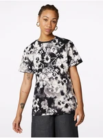 Cream-Black Women's Patterned T-Shirt Converse - Women