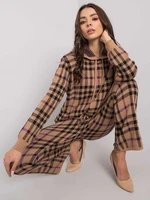 Beige knitted set with Kattie trousers