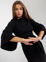 Black dress with wide sleeves Och Bella