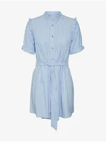 Light blue Ladies Shirt Dress Noisy May Frig - Women