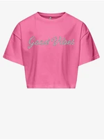 Pink girls' T-shirt ONLY Livia - Girls