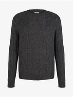 Grey men's sweater with wool Tom Tailor - Men