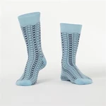 Men's socks with blue pattern