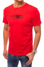 Red men's T-shirt Dstreet with print