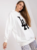 White hoodie with long sleeves
