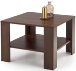 HALMAR Dřevěný konferenční stolek Kwadro kwadrat tmavý ořech