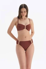 Dagi Brown Strapless Bikini Top