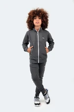 Slazenger Differ Unisex Kids Tracksuit Suit Dark Gray