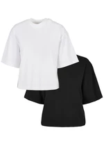 Women's Organic Oversized T-Shirt 2-Pack White+Black