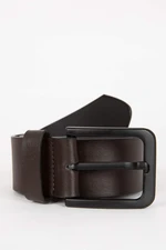 DEFACTO Man Rectangle Clasp Faux Leather