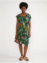 Green Women Floral Dress Blutsgeschwister Sunkissed Goddess - Women