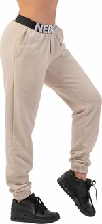 Nebbia Iconic Mid-Waist Sweatpants Cream M Fitness kalhoty