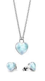 Bering Romantická sada ocelových šperků Arctic Symphony 431-715-Silver (náhrdelník, náušnice)