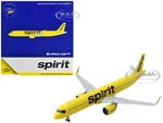 Airbus A321neo Commercial Aircraft "Spirit Airlines" Yellow 1/400 Diecast Model Airplane by GeminiJets