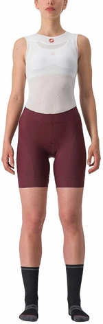 Castelli Prima W Short Deep Bordeaux/Persian Red XL Nadrág kerékpározáshoz