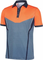 Galvin Green Mateus Mens Polo Shirt Orange/Navy/White L