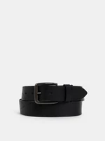 Black Leather Belt Jack & Jones Victor