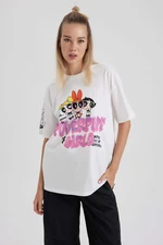 DEFACTO Coool PowerPuff Girls Licensed Oversize Fit Printed Short Sleeve T-Shirt