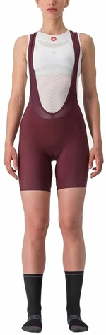 Castelli Prima W Bibshort Deep Bordeaux/Persian Red M Nadrág kerékpározáshoz