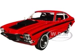 1971 Mercury Comet GT Red with Black Stripes "Forgotten Classics" Series 1/24 Diecast Model Car by Motormax