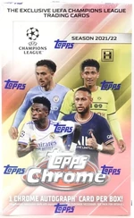 Panini 2021-2022 Topps UEFA Champions League Chrome Hobby Box - futbalové karty