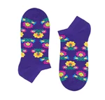 Folkstar Unisex's Socks Short Violet/Flowers