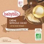 BABYBIO Doypack krupička s kakaom 4 x 85 g