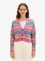 Pink women's striped sweater Tom Tailor - Women