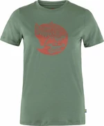 Fjällräven Abisko Wool Fox SS W Patina Green/Terracotta Brown XS T-shirt outdoor