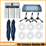 Main Brush Side Brush Cloth Rag Module hepa Filter Dust Box Kit For Ecovacs Deebot N9+ Parts Robot Vacuum Cleaner Home Appliance
