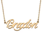 Braxton Custom Name Necklace Customized Pendant Choker Personalized Jewelry Gift for Women Girls Friend Christmas Present