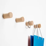 Wall-mounted Natural Wood Coat Hook Up Punch-free Modern Hat Hanger Decorative Hook For Living Room, Bedroom, Bathroom, Closet