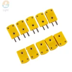 5Pcs K Type Male/Female Mini Connectors Plug Thermocouple Temperature Sensors