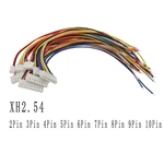 10Pcs JST XH2.54 XH 2.54mm Pitch Plug Wire Cable Connector 2/3/4/5/6/7/8/9/10 Pin XH 2.54mm Pitch Male Plugs 30CM Wires 26AWG